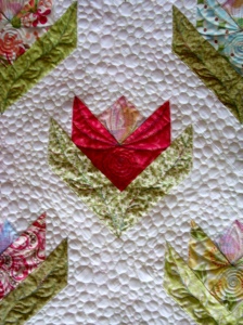 ..real close up for you of the flower and leaf pattern...